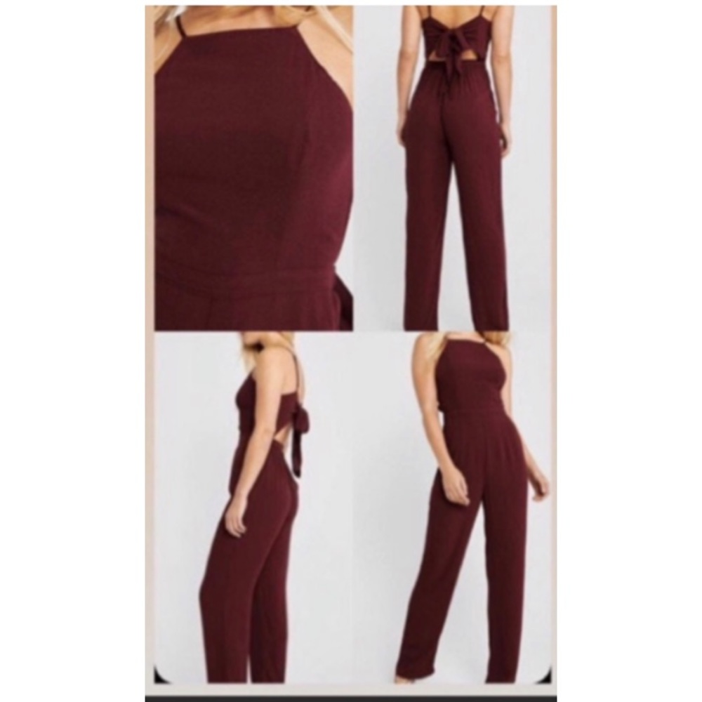 Burgundy A&F Jumpsuit